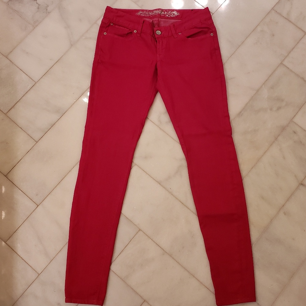 NWOT Express Zelda Ultra Low Rise Slim Fit Jeans 4